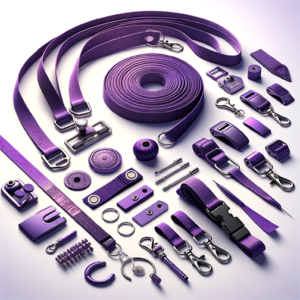 Violet Hue Choice Lanyards: Unlimited Hardware Possibilities - Tailor-Made Tethers for All Purposes