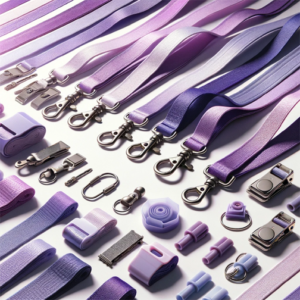 Violet Hue Choice Lanyards: Unlimited Hardware Possibilities - Tailor-Made Tethers for All Purposes