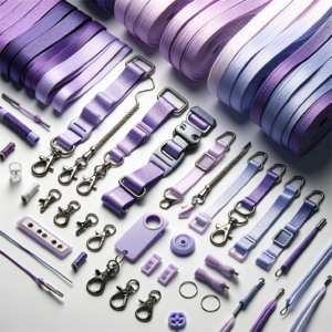 Violet Hue Choice Lanyards: Unlimited Hardware Possibilities - Tailor-Made Tethers for All Purposes