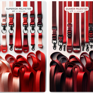 Crimson Elegance Red Strap Lanyards: Versatile Hardware for Dynamic