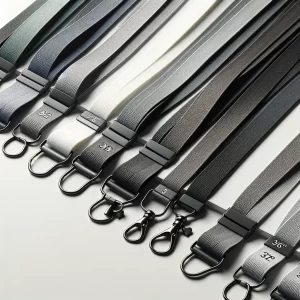 Slate Sophistication Lanyards: Sleek Hardware for Elegant Gray Straps