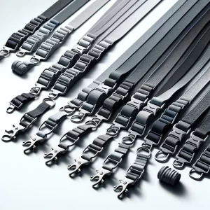 Slate Sophistication Lanyards: Sleek Hardware for Elegant Gray Straps