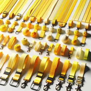 Sunshine Splendor Lanyards: Bright Hardware for Radiant Yellow Straps