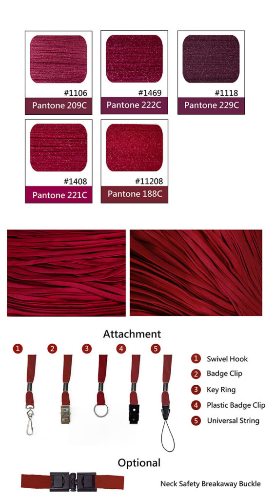 Choose Your Maroon Lanyards