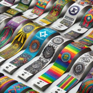 Full Color Design Custom Imprinted Tyvek Wristbands – (500 Pack)