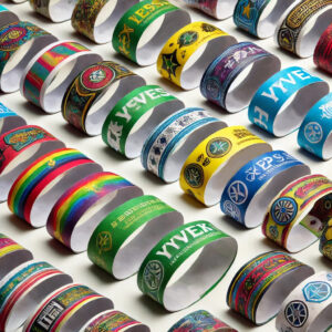 Full Color Design Custom Imprinted Tyvek Wristbands – (500 Pack)