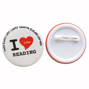 Custom Tin Lapel Pin Buttons - Circular or Square with Plastic Back (1", 1.5", 2")