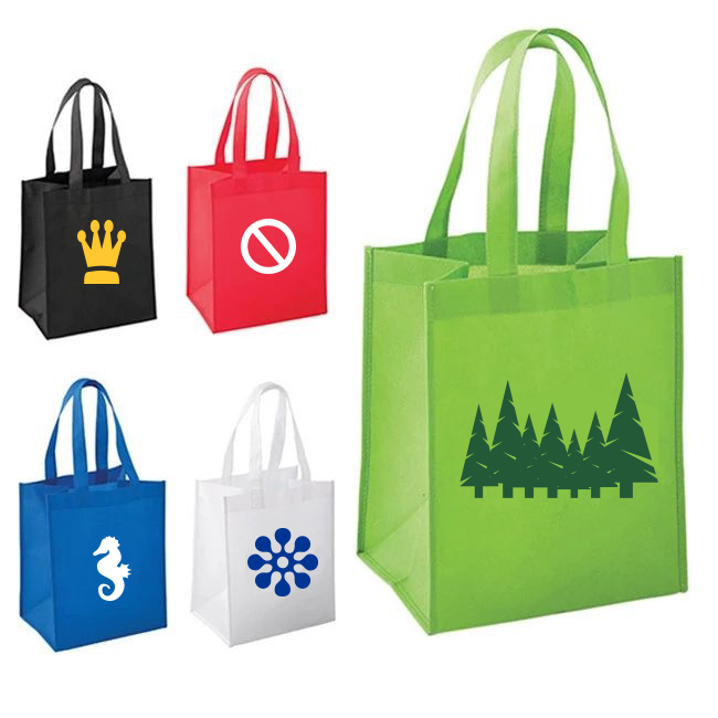 Custom Non-Woven Tote Bag – Eco-Friendly and Reusable (16" x 12.5" x 4", MOQ 100)