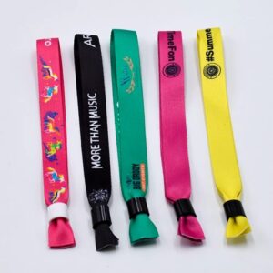 SecureLock Polyester Event Wristbands with One Way Locking Closure