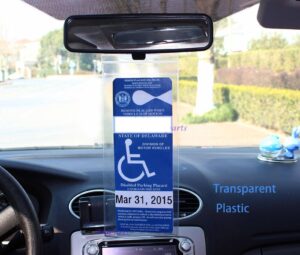 Durable Clear Plastic Handicap/Disability Placard Holder – Protect and Prolong the Life of Your Placard