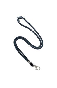 3/16" Premium Polyester Round Cord Lanyards with Safety Breakaway Buckle - Made in the USA