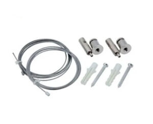 Adjustable Cable Suspension Kit – 1/16" Steel Wire Hanging System with Auto-Lock Grips & Customizable Hardware