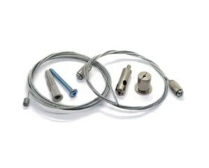 Adjustable Cable Suspension Kit – 1/16" Steel Wire Hanging System with Auto-Lock Grips & Customizable Hardware