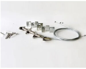 Adjustable Cable Suspension Kit – 1/16" Steel Wire Hanging System with Auto-Lock Grips & Customizable Hardware