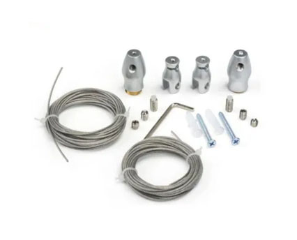 Adjustable Ceiling Hanging Cable System – Custom-Length Steel Wire for Signage, Displays, and Decor Installations