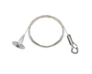Adjustable Ceiling Hanging Cable System – Custom-Length Steel Wire for Signage, Displays, and Decor Installations