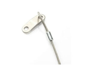 D-Type Wire Lock Pin with Tongue – Zinc-Plated Solid Steel with Quick Release Ring (6mm x 56mm)
