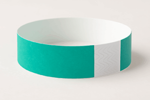 Teal Tyvek Wristbands – 3/4" x 10" (500 Pieces/Pack)