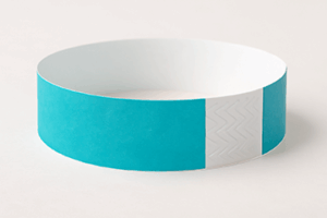 Aqua Blue Tyvek Wristbands – 3/4" x 10" (500 Pieces/Pack)