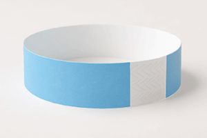 Baby Blue Tyvek Wristbands – 3/4" x 10" (500 Pieces/Pack)
