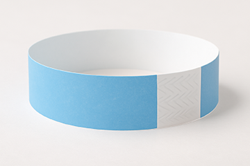 Baby Blue Tyvek Wristbands – 3/4" x 10" (500 Pieces/Pack)
