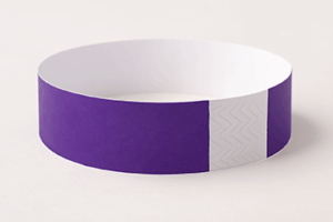 Purple Tyvek Wristbands – 3/4" x 10" (500 Pieces/Pack)