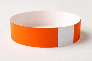 Orange Tyvek Wristbands – 3/4" x 10" (500 Pieces/Pack)