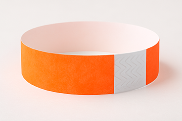 Neon Orange Tyvek Wristbands – 3/4" x 10" (500 Pieces/Pack)