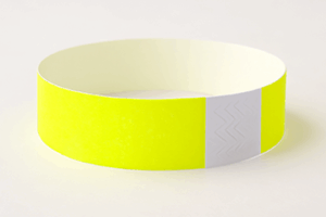 Neon Yellow Tyvek Wristbands – 3/4" x 10" (500 Pieces/Pack)