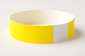 Yellow Tyvek Wristbands – 3/4" x 10" (500 Pieces/Pack)