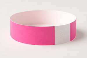Pink Tyvek Wristbands – 3/4" x 10" (500 Pieces/Pack)
