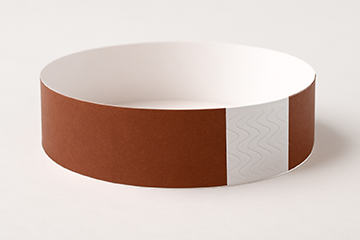 Brown Tyvek Wristbands – 3/4" x 10" (500 Pieces/Pack)