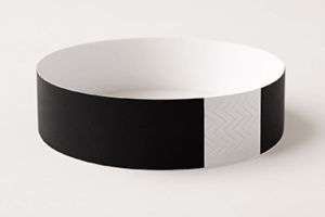 Black Tyvek Wristbands – 3/4" x 10" (500 Pieces/Pack)