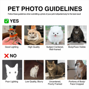 Acrylic Double-sided Custom Full/Partial Body Pet Cut-out Charm Keychain With Stainless Steel Keyring