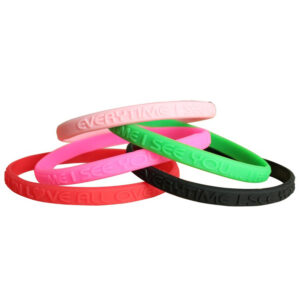 Custom 1/2" Silicone Wristbands – Printed, Debossed, Embossed, Color-Filled & Specialty Designs