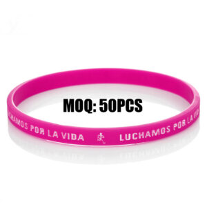 Custom 1/2" Silicone Wristbands – Printed, Debossed, Embossed, Color-Filled & Specialty Designs