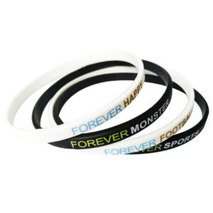 Custom 1/2" Silicone Wristbands – Printed, Debossed, Embossed, Color-Filled & Specialty Designs