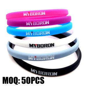 Custom 1/2" Silicone Wristbands – Printed, Debossed, Embossed, Color-Filled & Specialty Designs