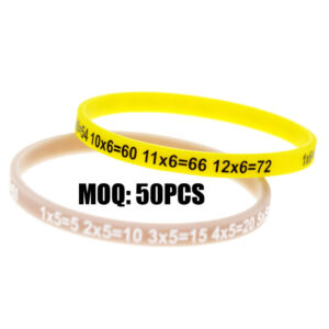 Custom 1/2" Silicone Wristbands – Printed, Debossed, Embossed, Color-Filled & Specialty Designs