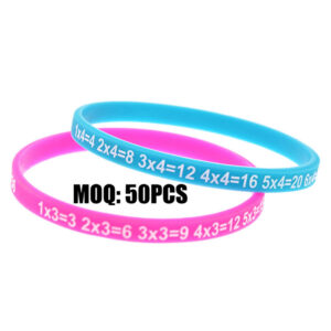 Custom 1/2" Silicone Wristbands – Printed, Debossed, Embossed, Color-Filled & Specialty Designs