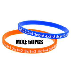 Custom 1/2" Silicone Wristbands – Printed, Debossed, Embossed, Color-Filled & Specialty Designs