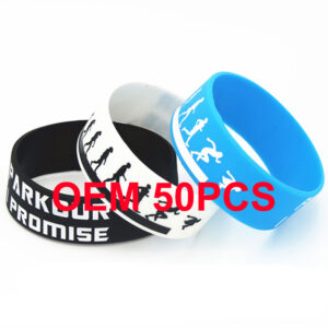 Custom 1" Wide Silicone Bracelets – Debossed, Embossed, Printed & Color Filled