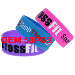 Custom 1" Wide Silicone Bracelets – Debossed, Embossed, Printed & Color Filled