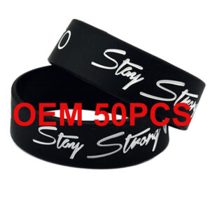 Custom 1" Wide Silicone Bracelets – Debossed, Embossed, Printed & Color Filled