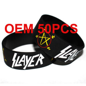 Custom 1" Wide Silicone Bracelets – Debossed, Embossed, Printed & Color Filled