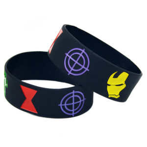 Custom 1" Wide Silicone Bracelets – Debossed, Embossed, Printed & Color Filled