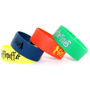 Custom 1" Wide Silicone Bracelets – Debossed, Embossed, Printed & Color Filled