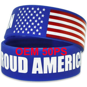 Custom 1" Wide Silicone Bracelets – Debossed, Embossed, Printed & Color Filled