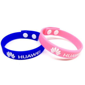 Custom Adjustable Silicone Wristbands with Snap Closure – Plastic or Metal Buttons
