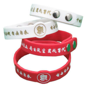 Custom Adjustable Silicone Wristbands with Snap Closure – Plastic or Metal Buttons